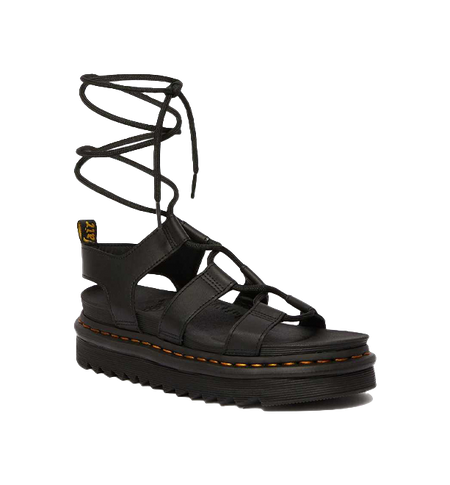 Dr.Martens Wmns Nartilla Gladiator Sandal Black Womens  vjsneaker.com
