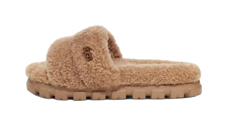UGG Cozetta Curly Slide Chestnut Womens  vjsneaker.com