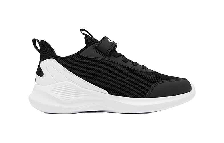 QIAODAN Breathable Lightweight Cushioning Kids' Running Shoes Black/Jordan White Kids' 