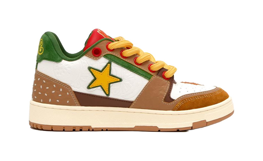KAALIXTO x SANJIN Breathable Low top Skateboard Shoes Unisex Yellow Brown