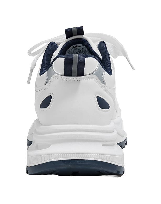 Warrior Low top Chunky Sneakers Unisex White Blue 