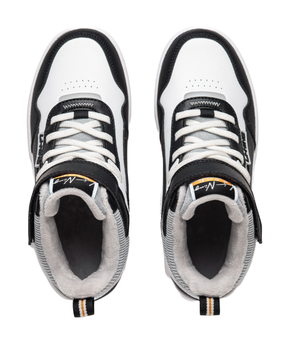 Li Ning YOUNG Sports Life Collection Synthetic Leather Trendy Slip Resistant Cushioning Rebound Thermal High top  VJSNEAKER