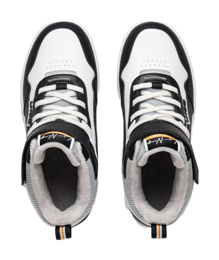 Li Ning YOUNG Sports Life Collection Synthetic Leather Trendy Slip Resistant Cushioning Rebound Thermal High top  VJSNEAKER