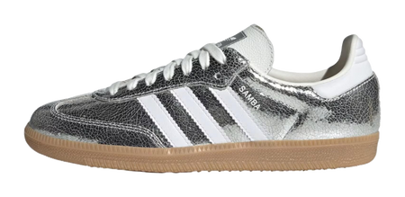 Samba Wmns Adidas Originals Og Cracked Metallic Pack - Silver Womens  vjsneaker.com
