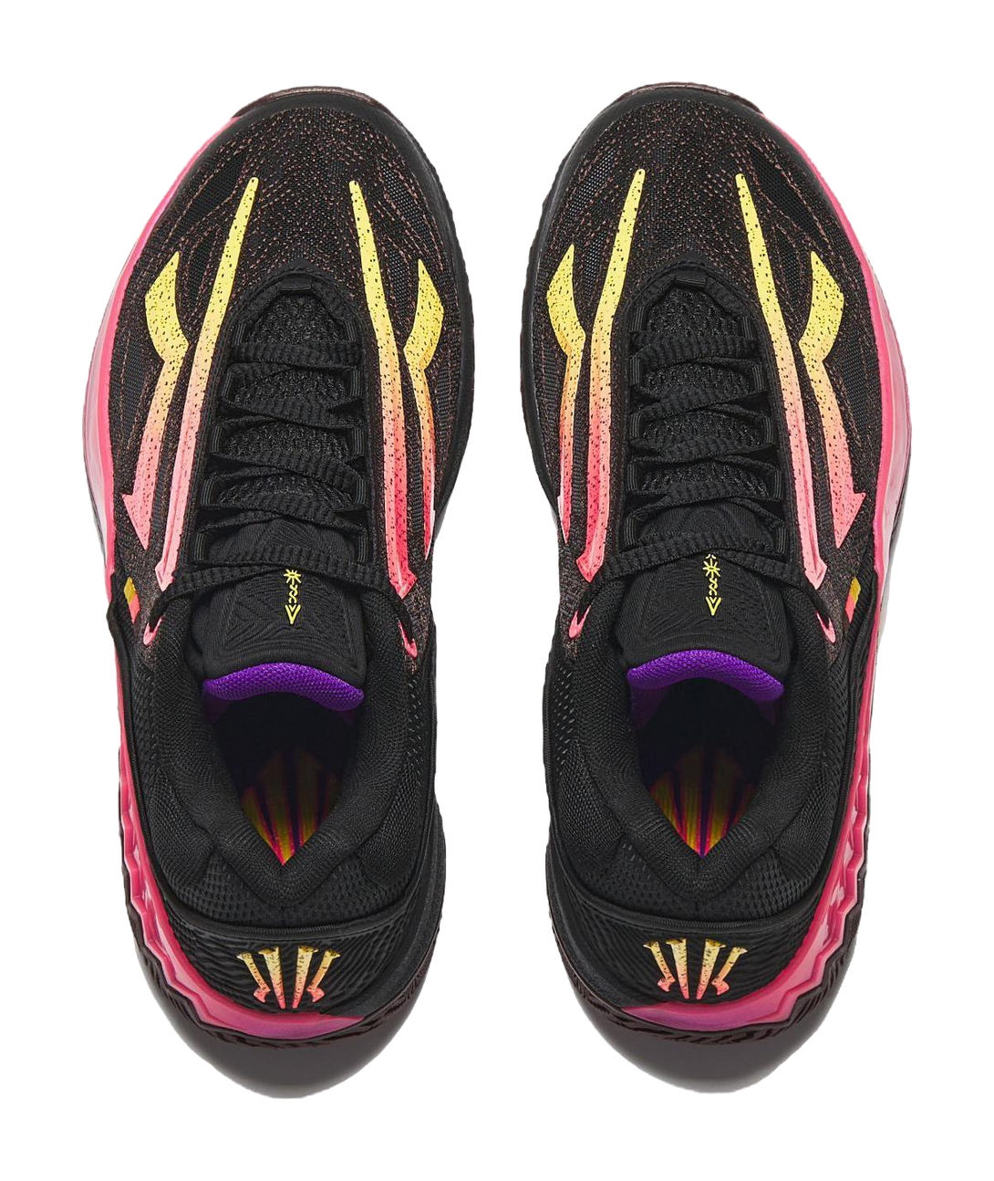 Anta KAI SPEED 2 Shock Absorbers Slip Resistant Abrasion Resistant Low top Basketball Shoes Mens Black Pink  VJSNEAKER