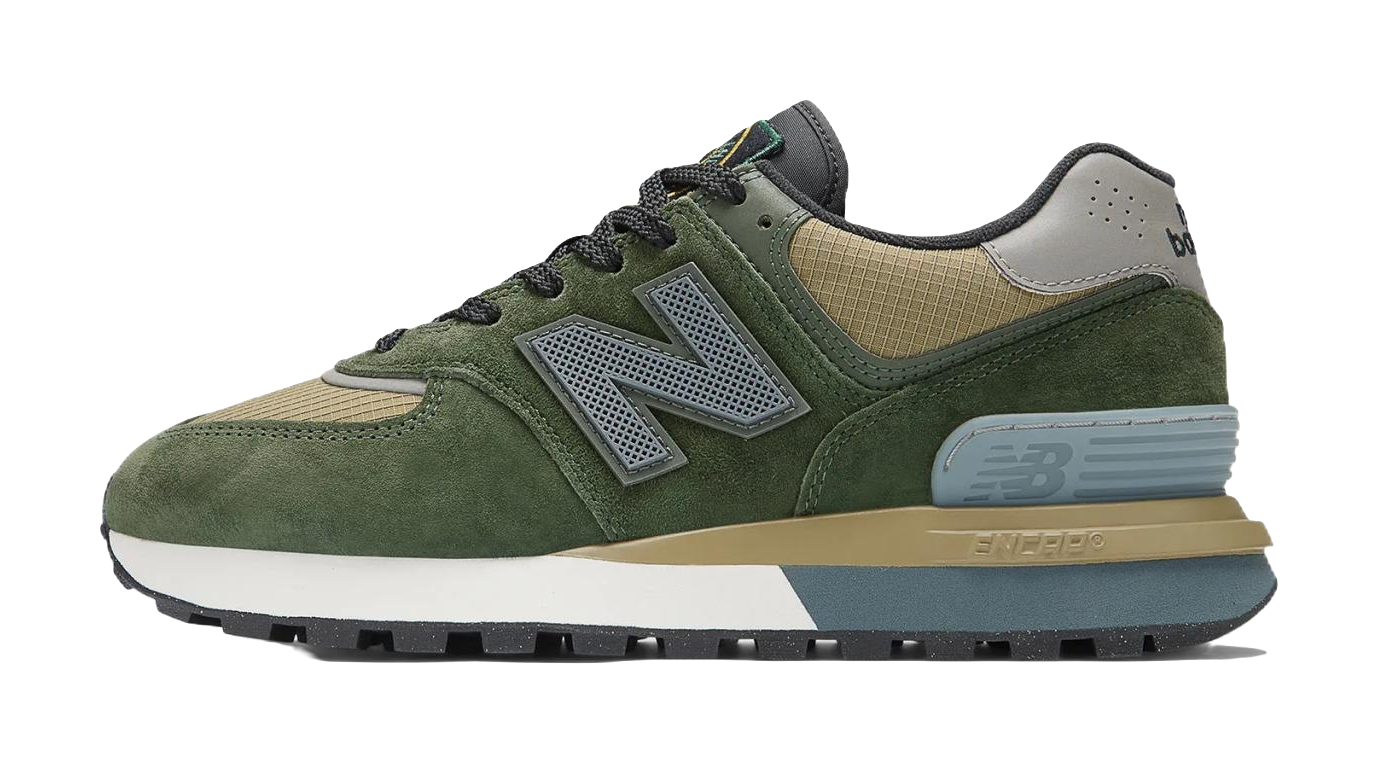 Stone Island X New Balance 574 Legacy Dark Green  vjsneaker.com