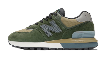 Stone Island X New Balance 574 Legacy Dark Green  vjsneaker.com