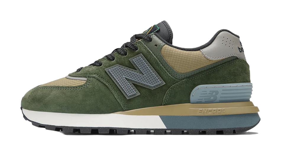 Stone Island X New Balance 574 Legacy Dark Green  vjsneaker.com