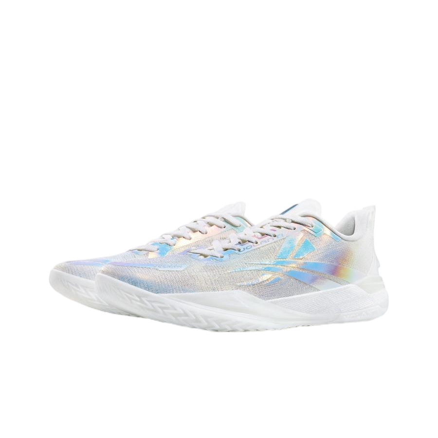 Volanti 911 Rocket Air unisex low-top basketball shoes with lace-up closure and blue accents