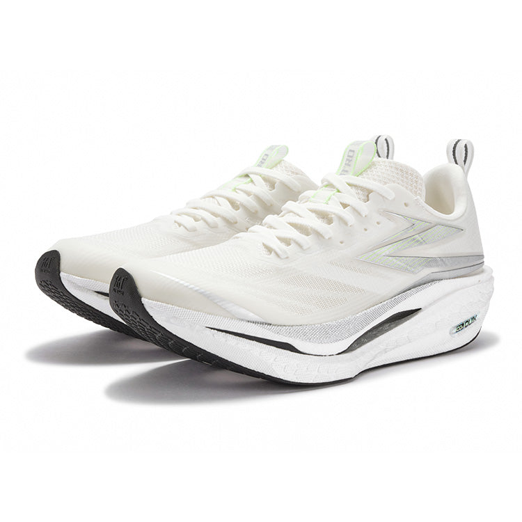 361° Flame 4 ET Cushioning Slip Resistant Abrasion Resistant Breathable Low top Running Shoes Unisex Silver White