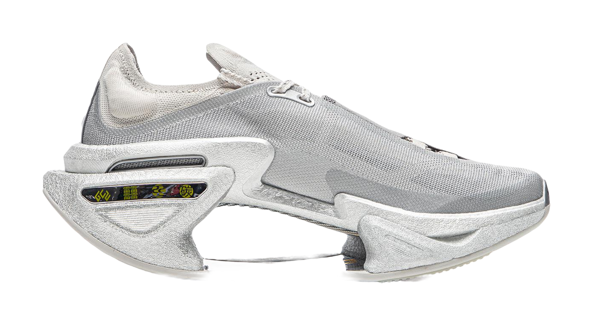 Li Ning Shadow 3.0 Fabric Low top BOOM Technology Long Distance Running Sprint Running Shoes Unisex Silver  VJsneaker