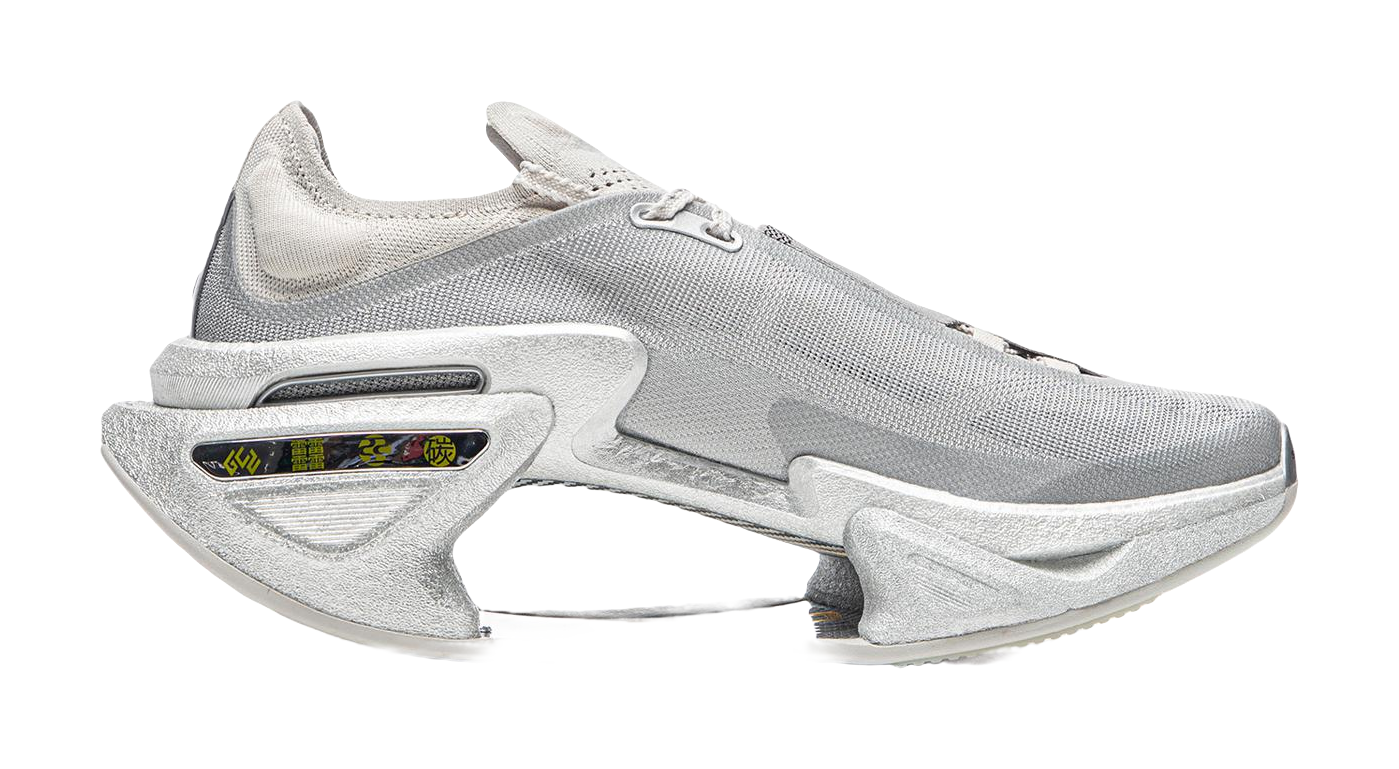 Li Ning Shadow 3.0 Fabric Low top BOOM Technology Long Distance Running Sprint Running Shoes Unisex Silver  VJsneaker