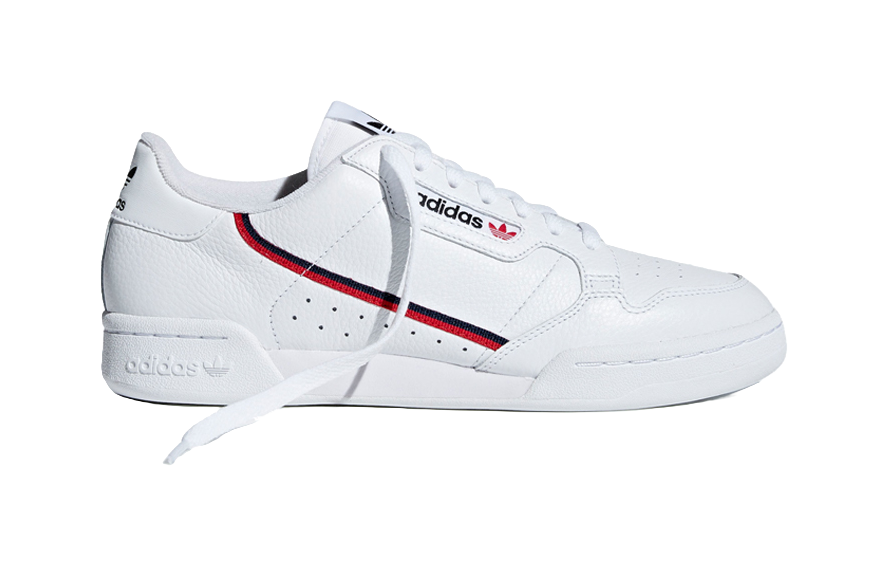 Adidas Continental 80 White Navy Scarlet  vjsneaker.com