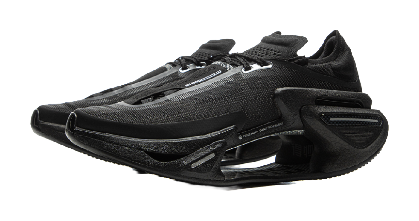 Li Ning Shadow 3.0 Fabric Low top Li Ning BOOM Technology Racing Running Shoes Unisex Black  VJsneaker