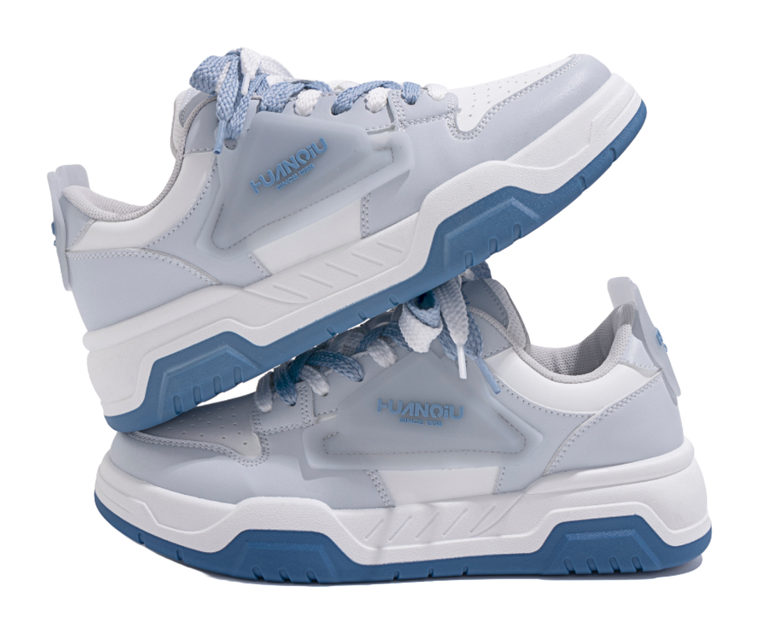 HUANQIU Coverage Lightweight Breathable Height Increasing Low top Skateboard Shoes Unisex Black 