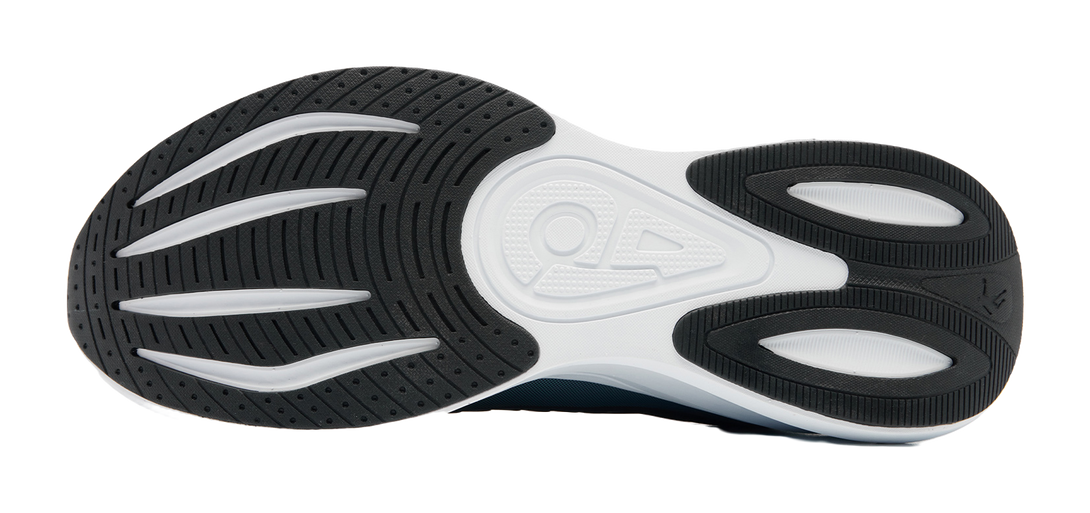 QIAODAN Rainwing 4.0 Running Shoes Men's Low top Black/Cloud Gray Blue 