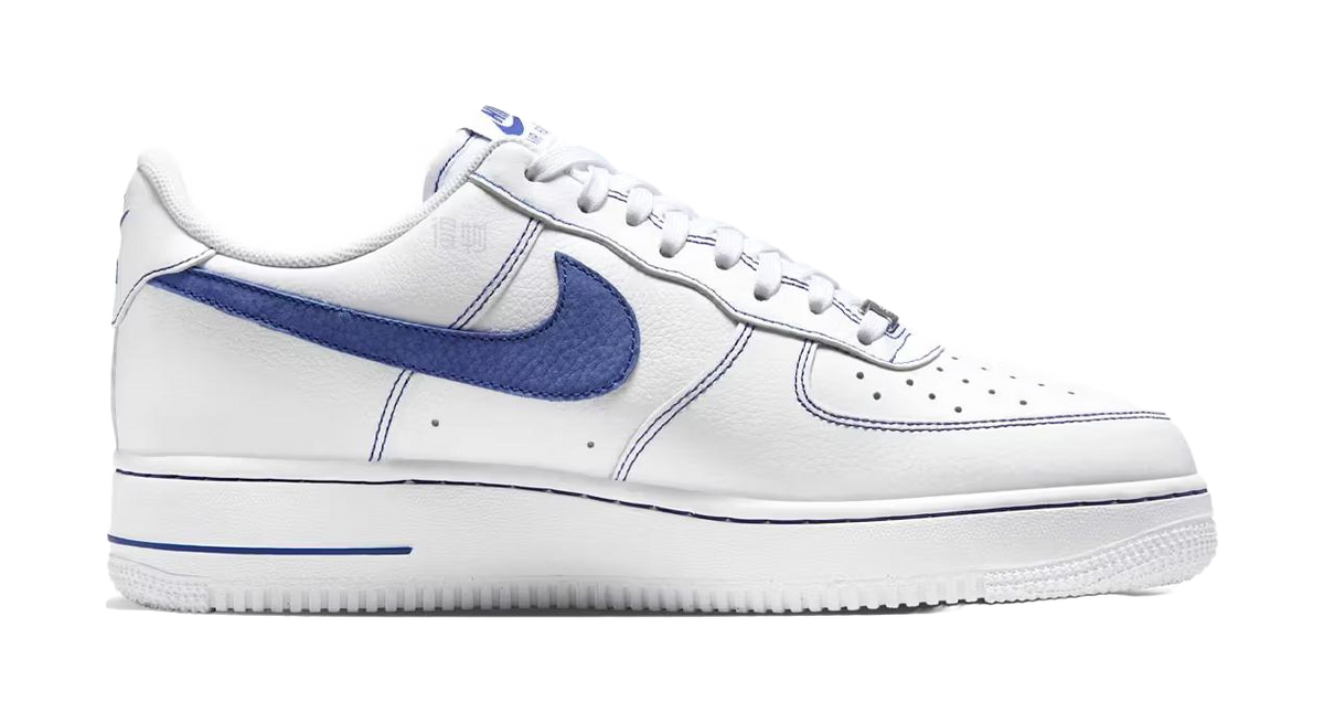 Nike Air Force 1 Low 07 LV8 White Deep Royal Blue  vjsneaker.com