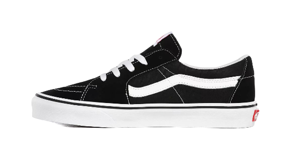 Sk8 Vans-Low Black White  vjsneaker.com