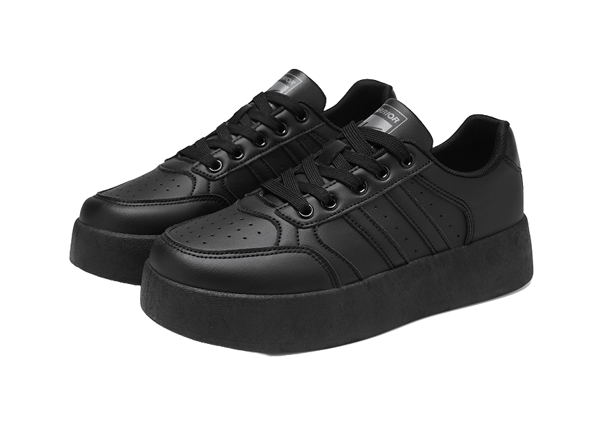 Warrior Lightweight Breathable Height Increasing Low top Skateboard Shoes Unisex 