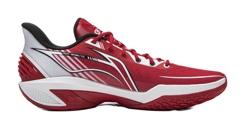 Li-Ning Light Speed 4 "Adrenaline" ABPW011-2 - Basketball Shoe Unisex Red White Black