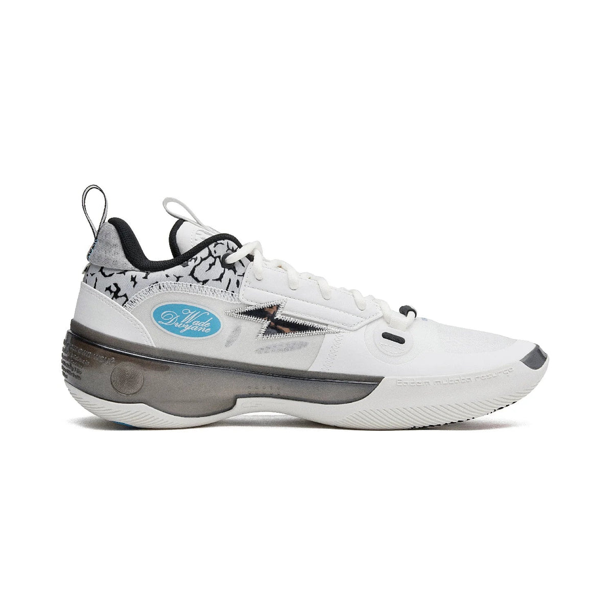 Li-Ning Way of Wade 10 (WOW10) Low 'Black Flash' ABAS083-18 - Basketball Shoes Unisex White/Black/Blue
