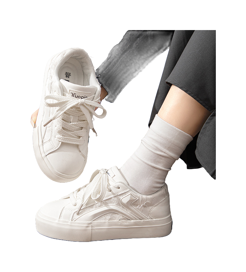 TUOPIN Pie Shoes Anti Slip And Wear Resistant Height Increasing Low top Skateboard Shoes Women's 