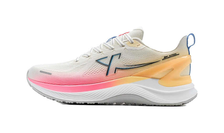 XTEP Stride ET Rebound Wear-Resistant Slip-Resistant Low-Top Training Running Shoes Men's White Pink 
