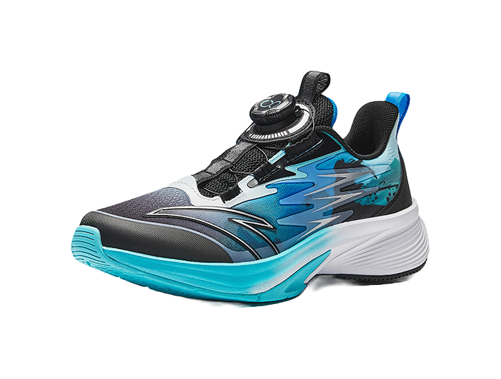 Antakids Lurid Wave Abrasion Resistant Rebound Breathable Lightweight Cushioning Low top Kids' Running Shoes Teenagers 