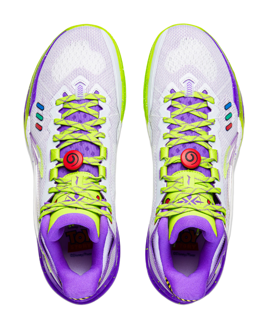 Disney x LiNing Cushioning, Slip Resistant, Abrasion Resistant, Rebound Low top All around Basketball Shoes Mens White  VJSNEAKER