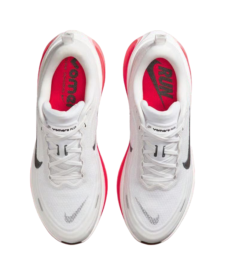 Nike Vomero Plus White Black Bright Crimson  vjsneaker.com