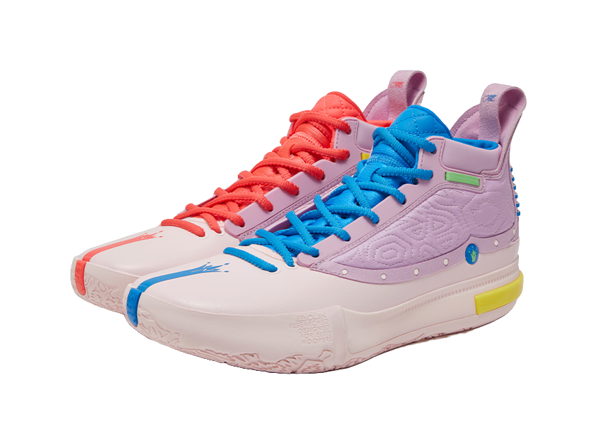 361° Joker Nikola Jokić The Legend Basketball Shoes Mens High top Heart Pink/Dream Purple  vjsneaker.com