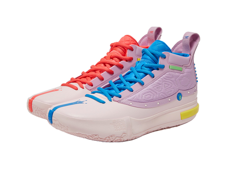 361° Joker Nikola Jokić The Legend Basketball Shoes Mens High top Heart Pink/Dream Purple  vjsneaker.com