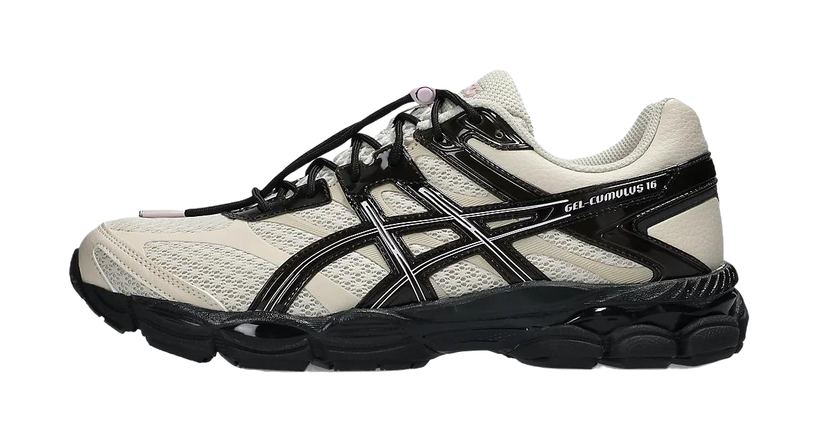 FINESSE x ASICS Gel Cumulus 16 Running Shoes Unisex White Black  vjsneaker.com