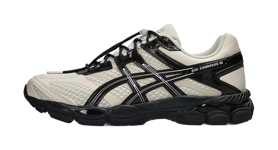 FINESSE x ASICS Gel Cumulus 16 Running Shoes Unisex White Black  vjsneaker.com