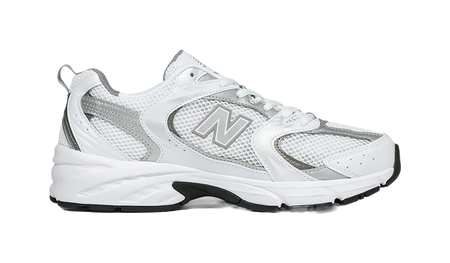 530 New Balance White Metallic Silver  vjsneaker.com