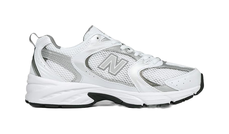 530 New Balance White Metallic Silver  vjsneaker.com