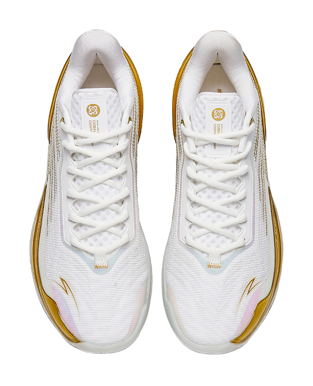 Anta Zap 3 Cushioning, Wear Resistant Low top Basketball Shoes Mens White Gold  VJSNEAKER