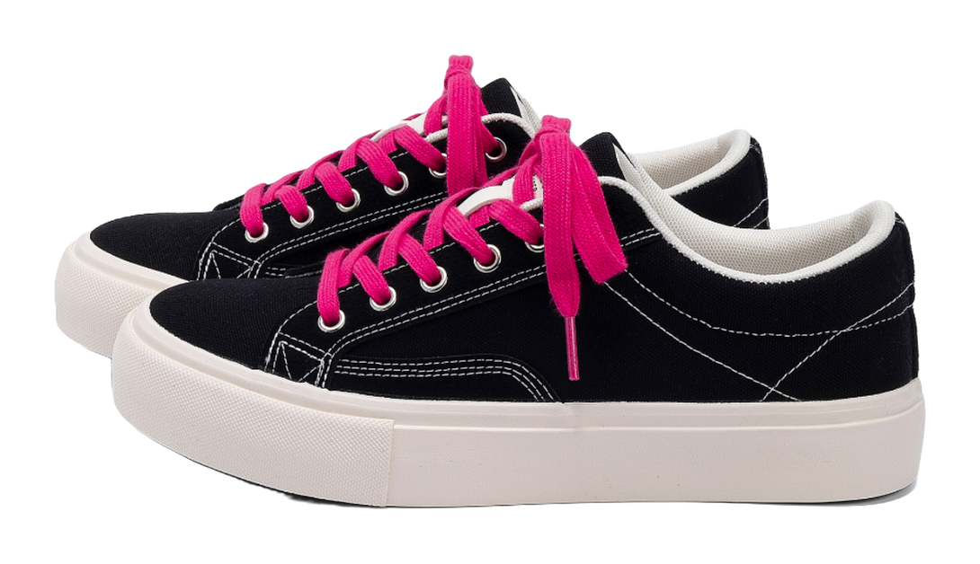 HUANQIU Men's Low-Top Skateboard Canvas Shoes - Height Increase Lightweight & Durable Design 