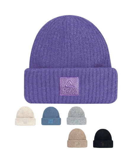 Pink autumn and winter versatile loose big head circumference solid color loose knitted polyester wool hat for both men and women, couple style  vjsneaker.com