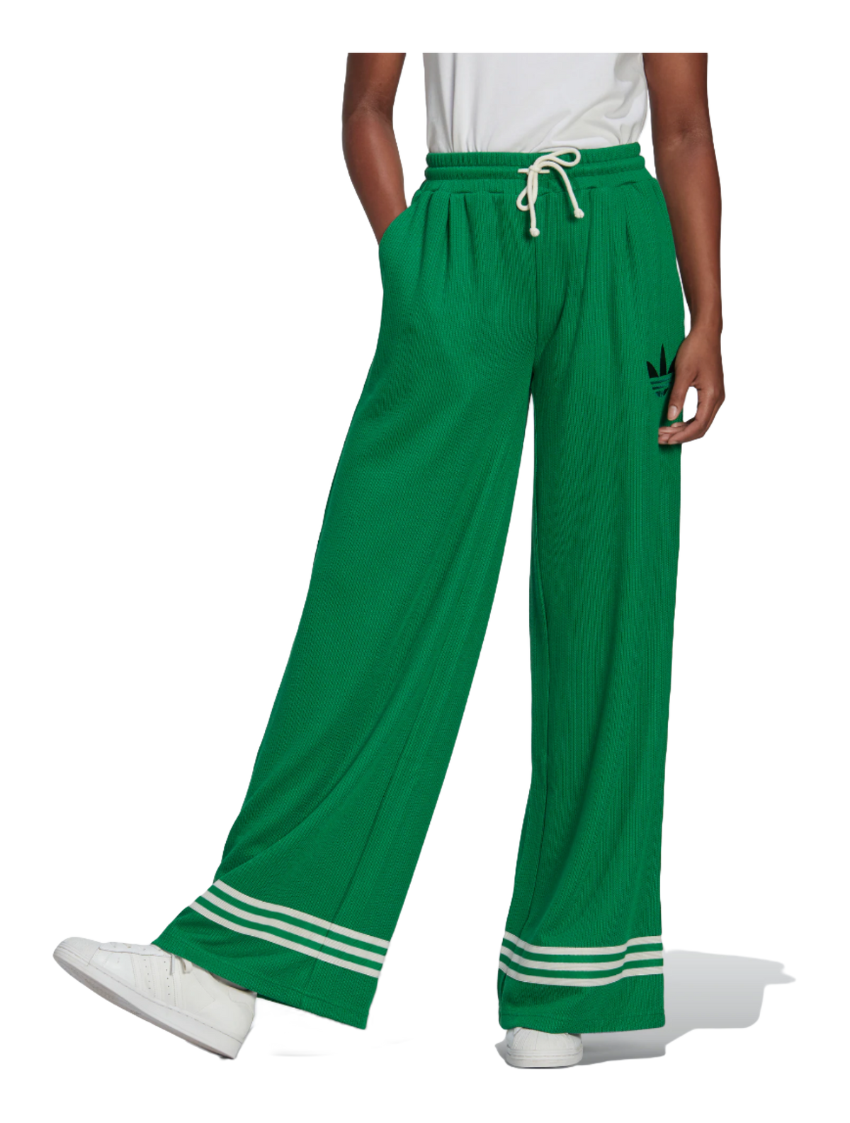 adidas originals ADICOLOR 70S KNIT WIDE LEG TRACK PANTS  vjsneaker.com