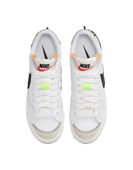 Nike Blazer Low 77 Jumbo White Black  vjsneaker.com