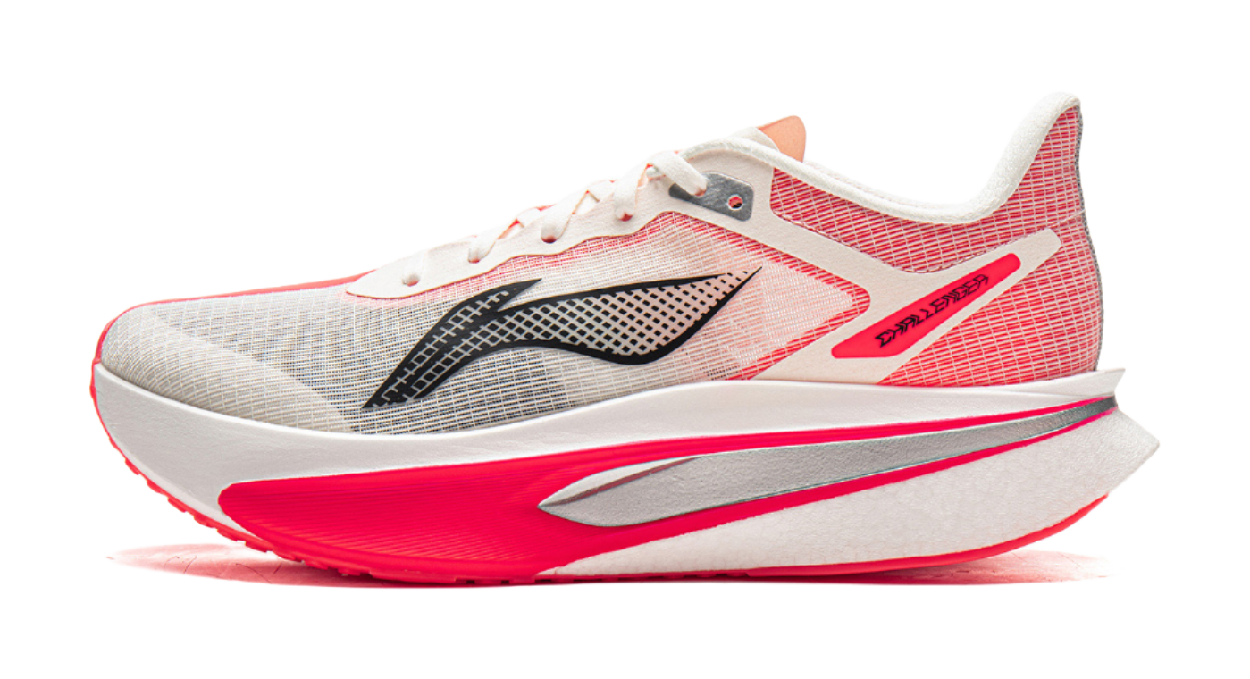 Li Ning Feidian 6 Challenger Low top Carbon Plate Casual Running Shoes Mens Champagne White  VJSNEAKER