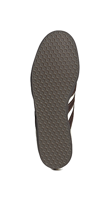 Unisex low-top skate shoes, textured rubber outsole underside in dark brown