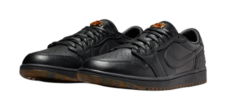 Jordan Air Jordan 1 Low top Vintage Basketball Shoes Mens Black  vjsneaker.com