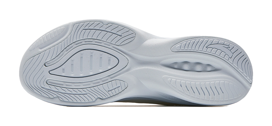 Anta Cushioning Soft Rebound Running Shoes Fashion Versatile Women's Shoes Women's Ivory White/Light Mist Gray 