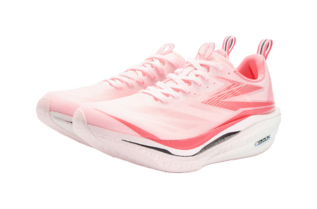 361° Flame 4 ET Cushioning Abrasion Resistant Breathable Low top Running Shoes Unisex Neon Light Coral  vjsneaker.com