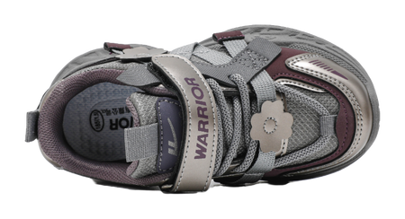 Warrior girls' sports shoes made of synthetic leather, comfortable, versatile, wear-resistant, lightweight, shock-absorbing, low top, girls' casual shoes for children  VJSNEAKER