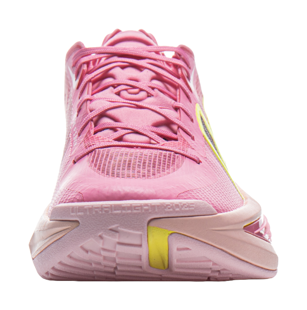LiNing ULTRALIGHT Cushioning, Slip Resistant, Abrasion Resistant, Rebound Grip Low Top Basketball Shoes Mens Pink  VJSNEAKER