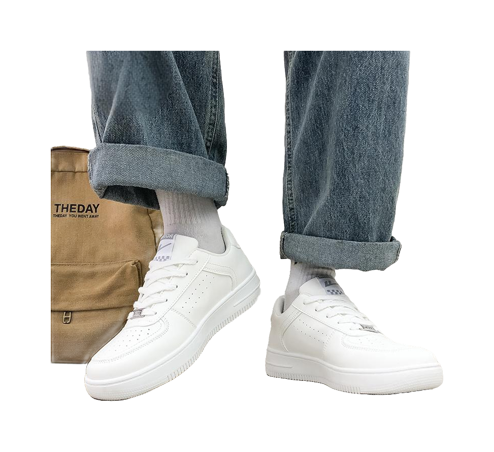 Warrior Slip Resistant, Abrasion Resistant, Breathable Low top Skateboard Shoes Unisex White 