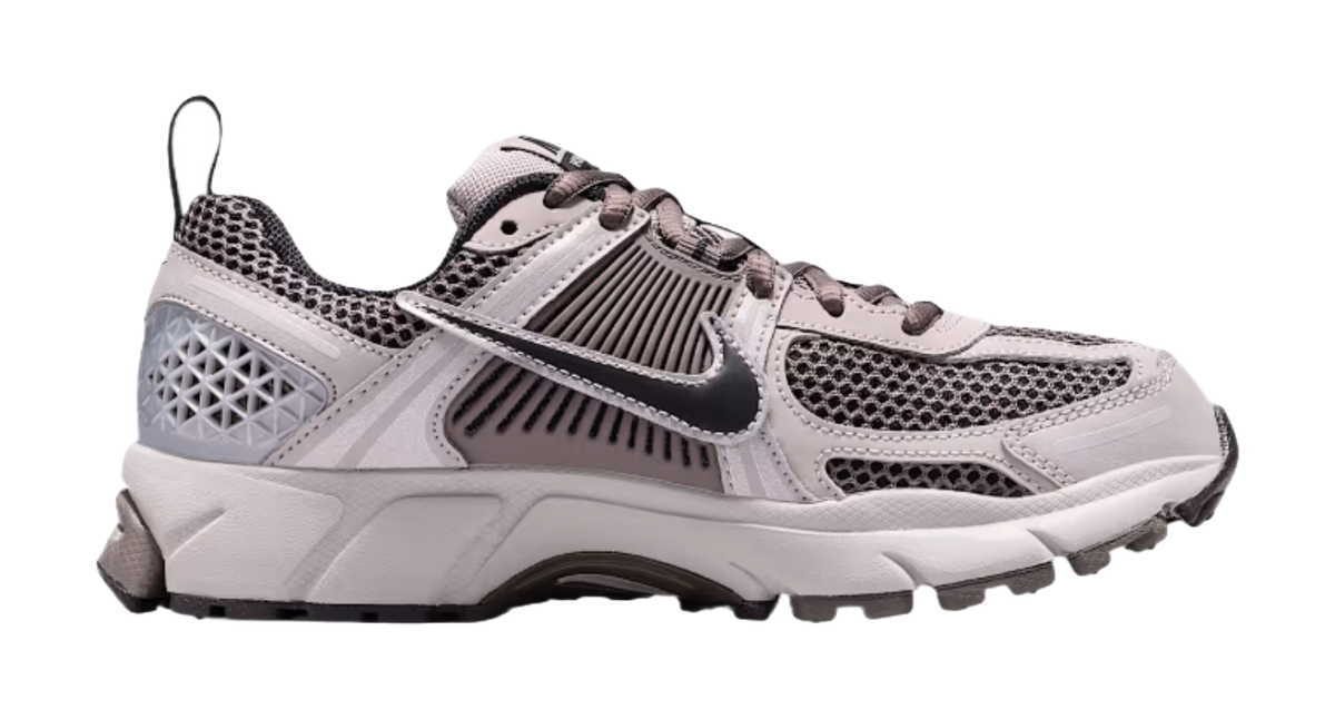 Nike Vomero 5 Shock Absorbers Low Top Kids Running Shoes Preppy Gray/Cave Stone/Metallic Silver/Black Teenagers  vjsneaker.com